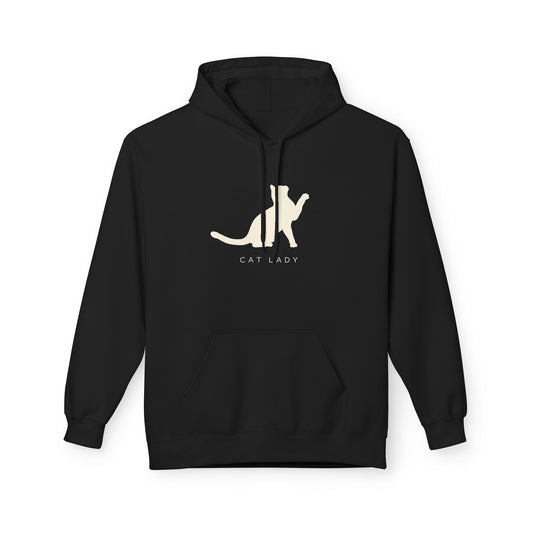Cat Lady Fleece Hoodie