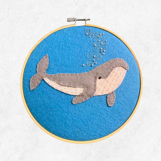 Felt Whale Wall Art Sewing Tutorial PDF