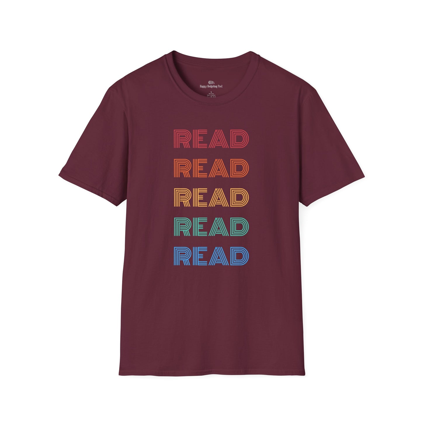 Rainbow READ T-Shirt | Book Lover Gift |  Rainbow Design