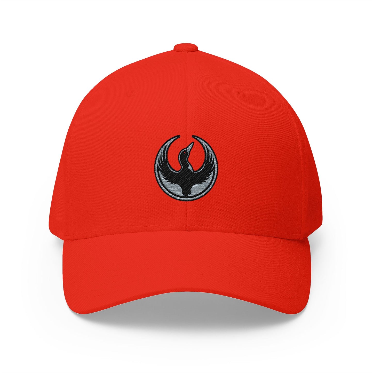 Minnesota Rebel Loon Structured Cap | Embroidered Resistance Symbol Baseball Hat | Fitted Stretch Band | 100% Profits to ACLU MN & Second Harvest Heartland