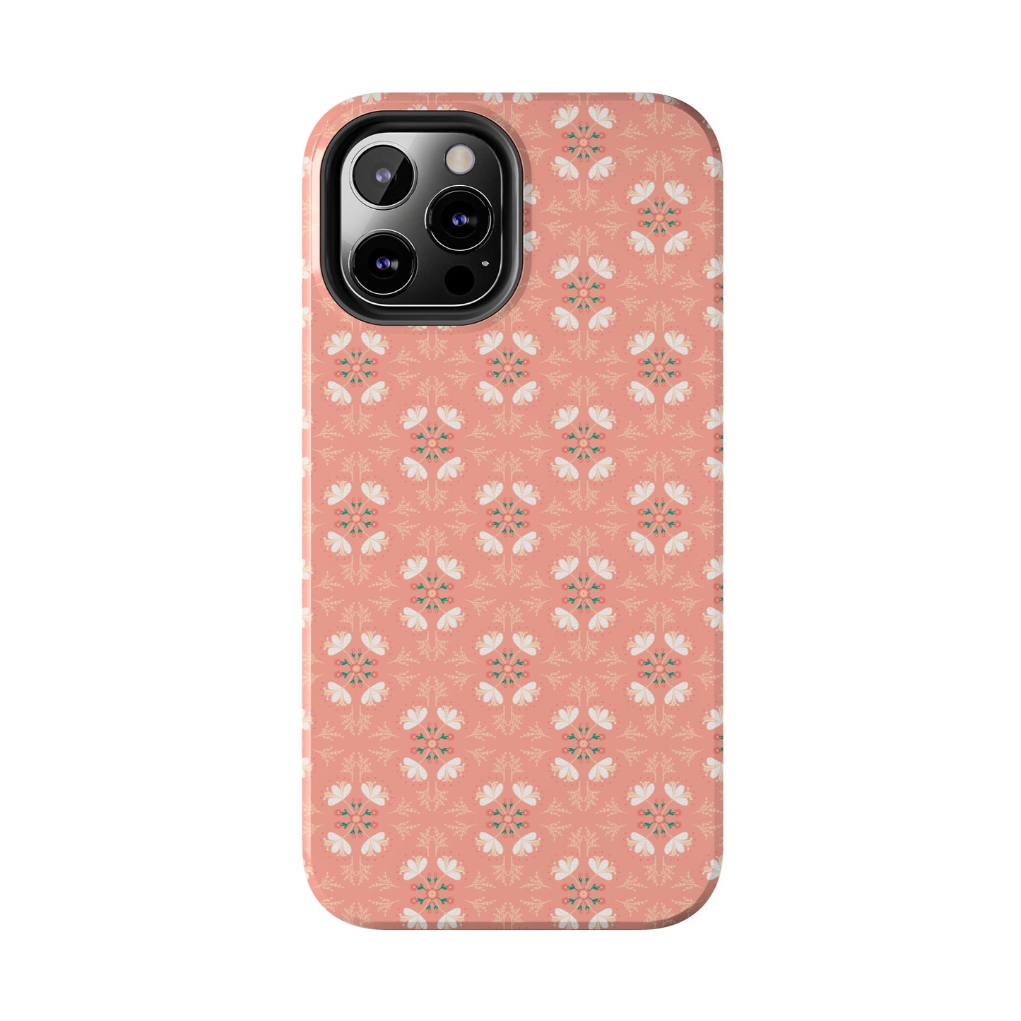 Pink Floral Tough Phone Cases