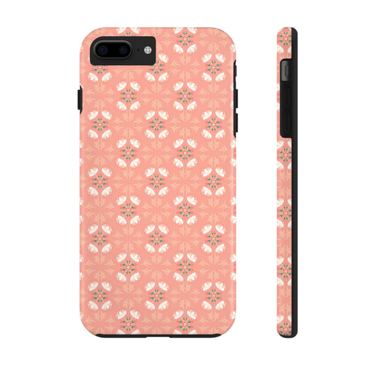 Pink Floral Tough Phone Cases