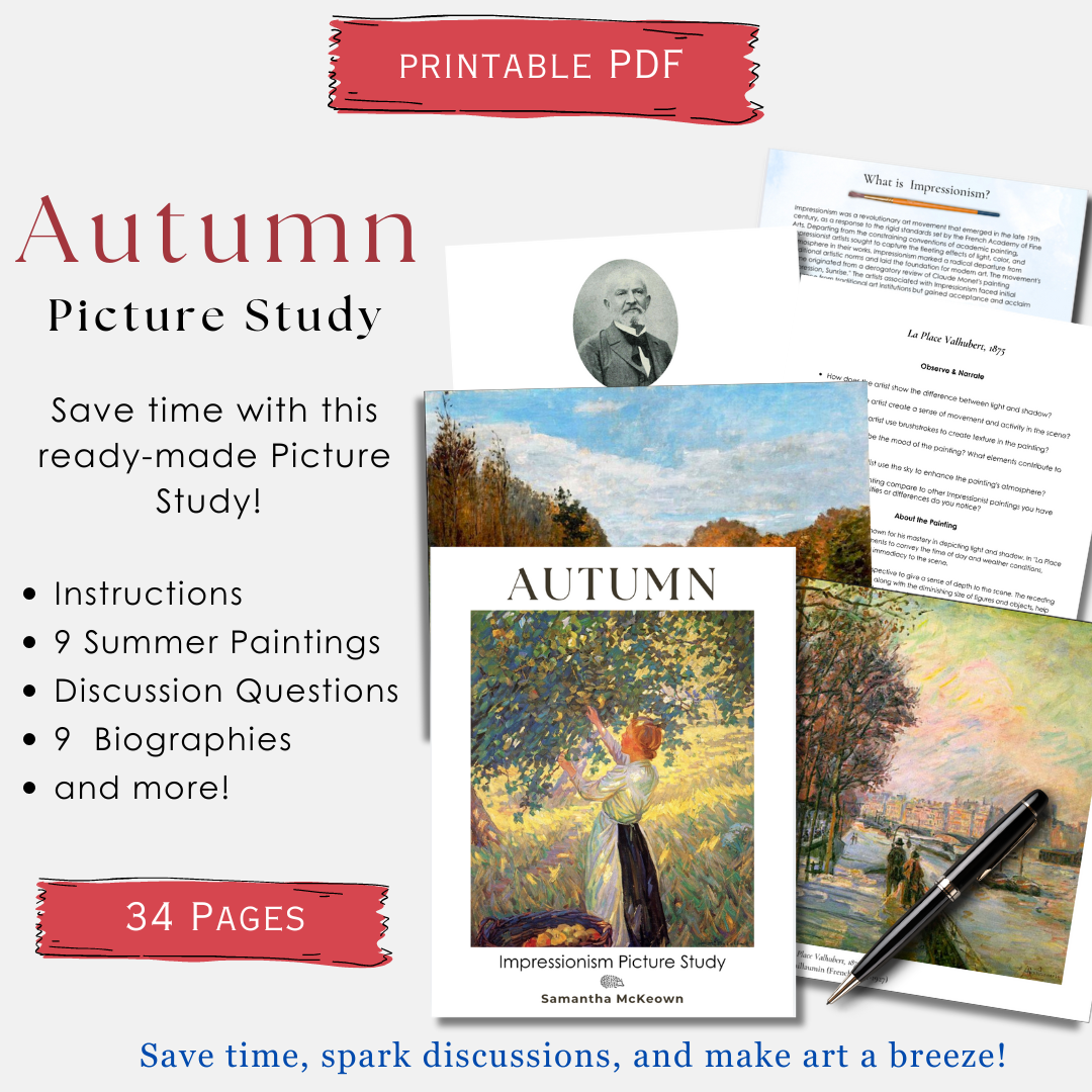 Autumn Impressionist Picture Study + Printable Art