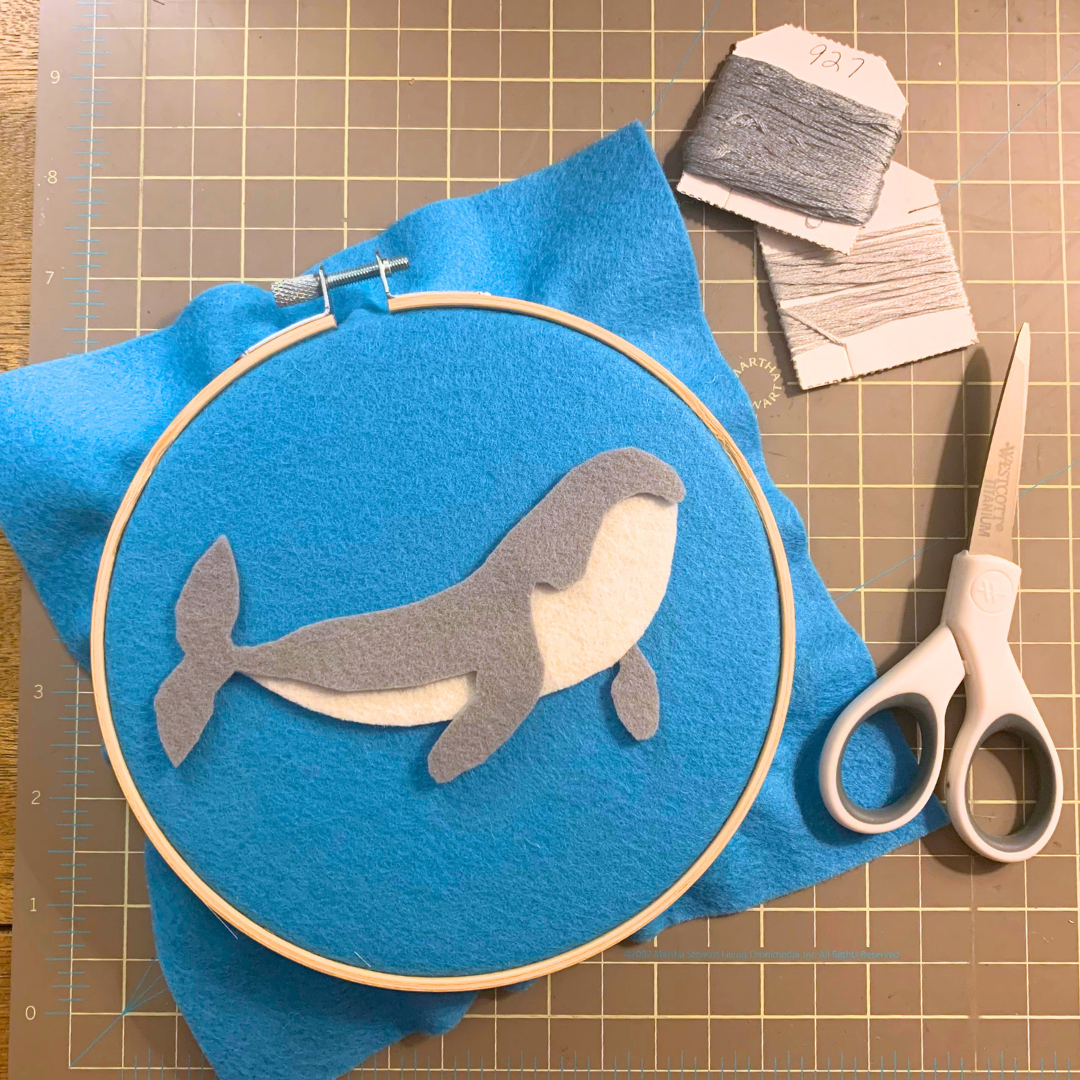 Felt Whale Wall Art Sewing Tutorial PDF