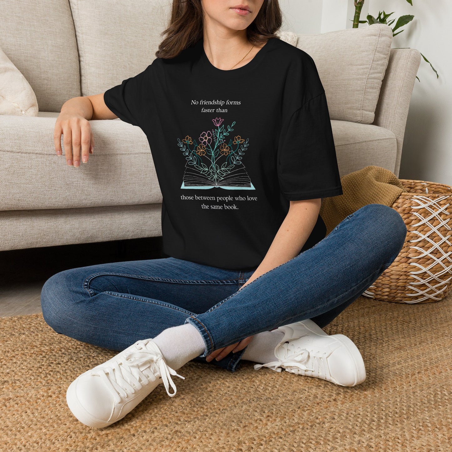Bonded by Books Tee | Literary Friendship Tee | Gift for Readers