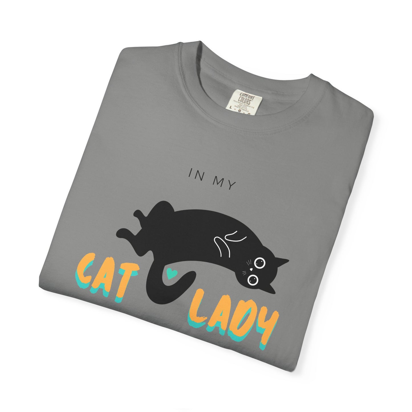 Orange & Green Cat Lady Era Unisex Garment-Dyed T-shirt