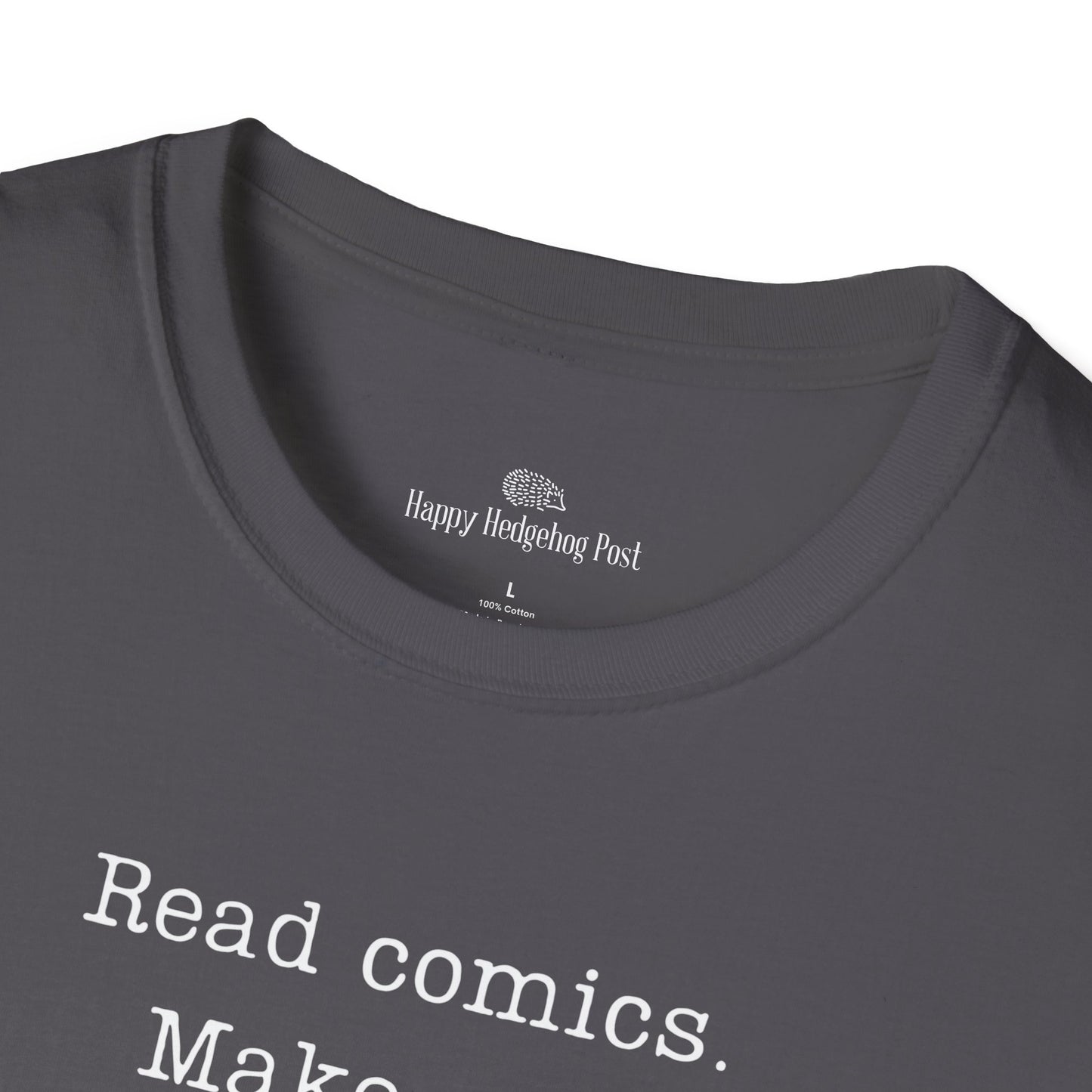 Read Comics Fight Fascism T-Shirt | Anti-Fascist Activist Tee | Comic Book Resistance | ACLU Donation