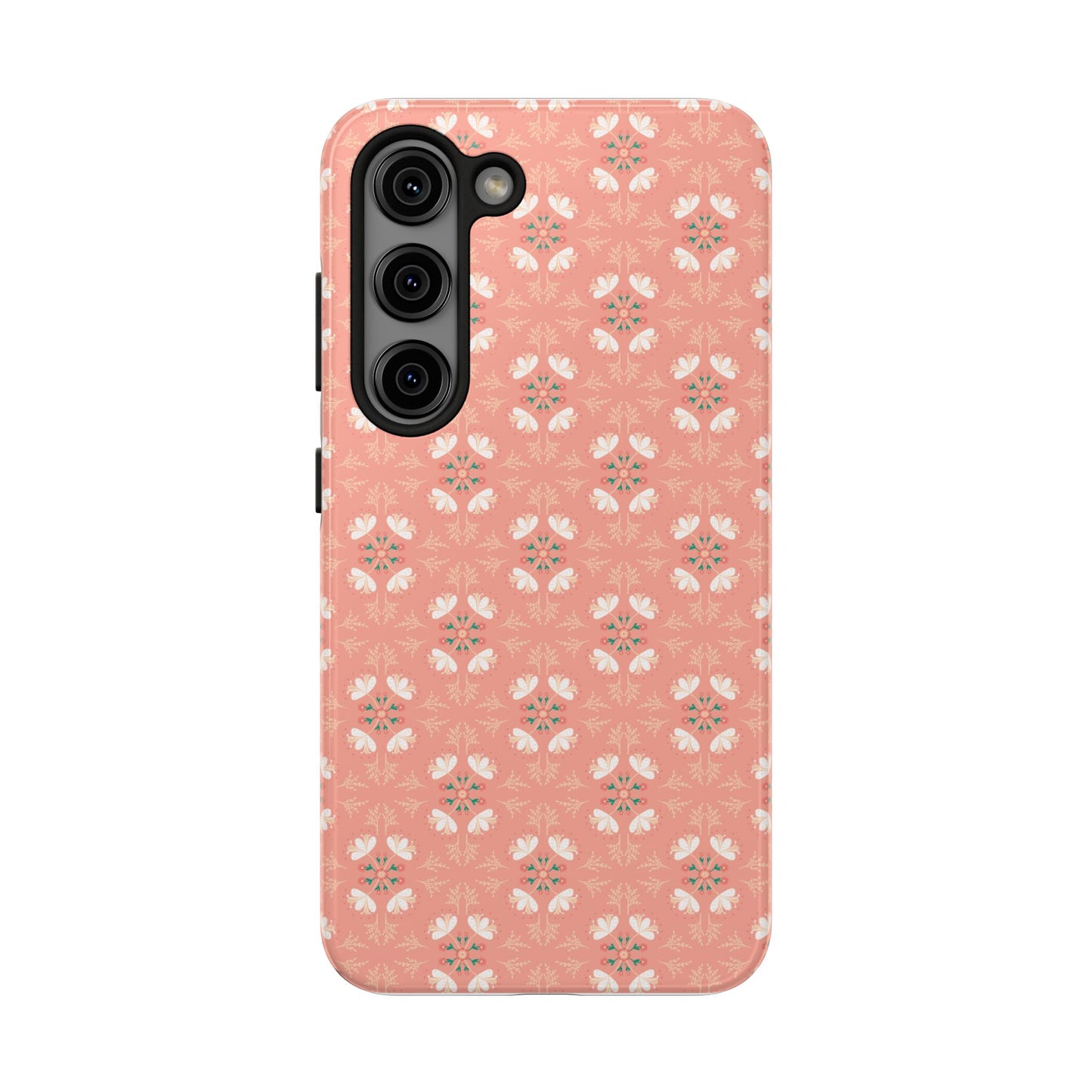 Pink Floral Tough Phone Cases