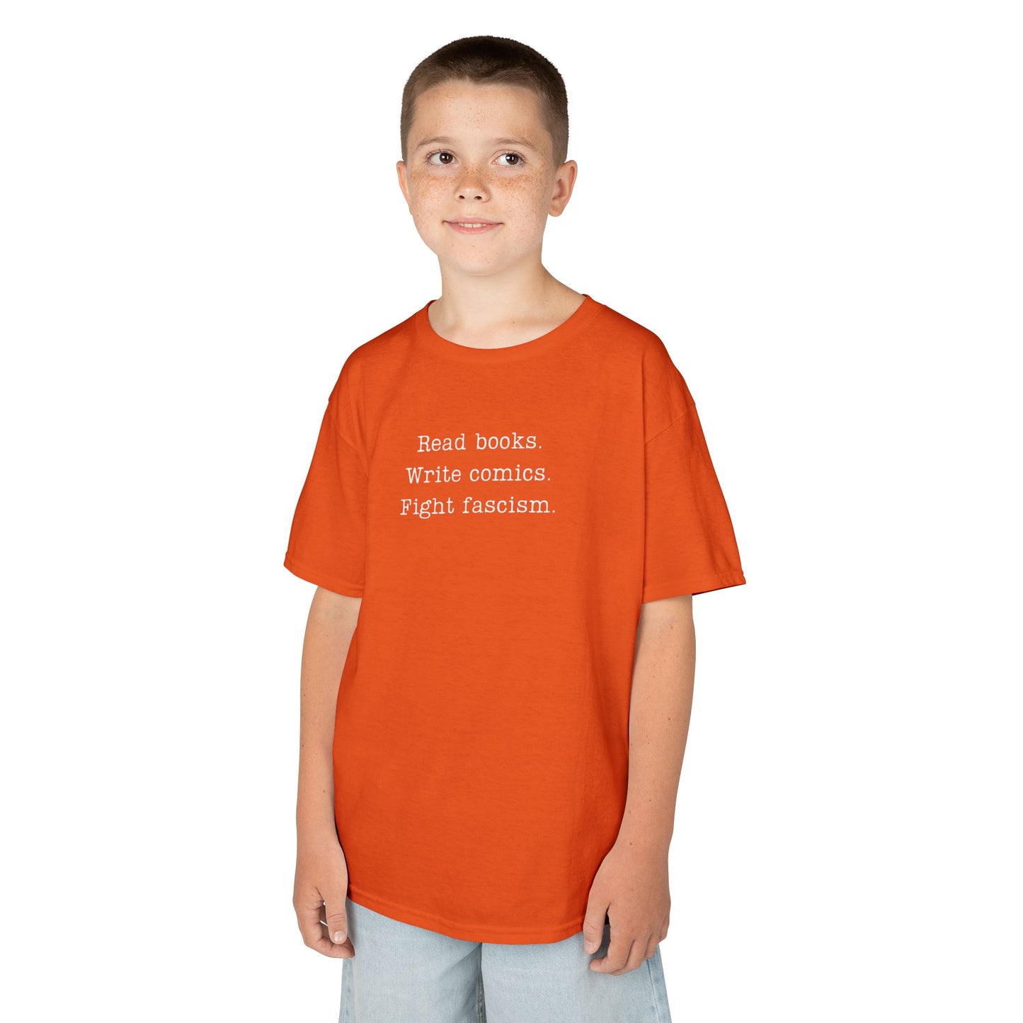 Youth Read Books Write Comics Fight Fascism T-Shirt | Activist Tee | ACLU Donation
