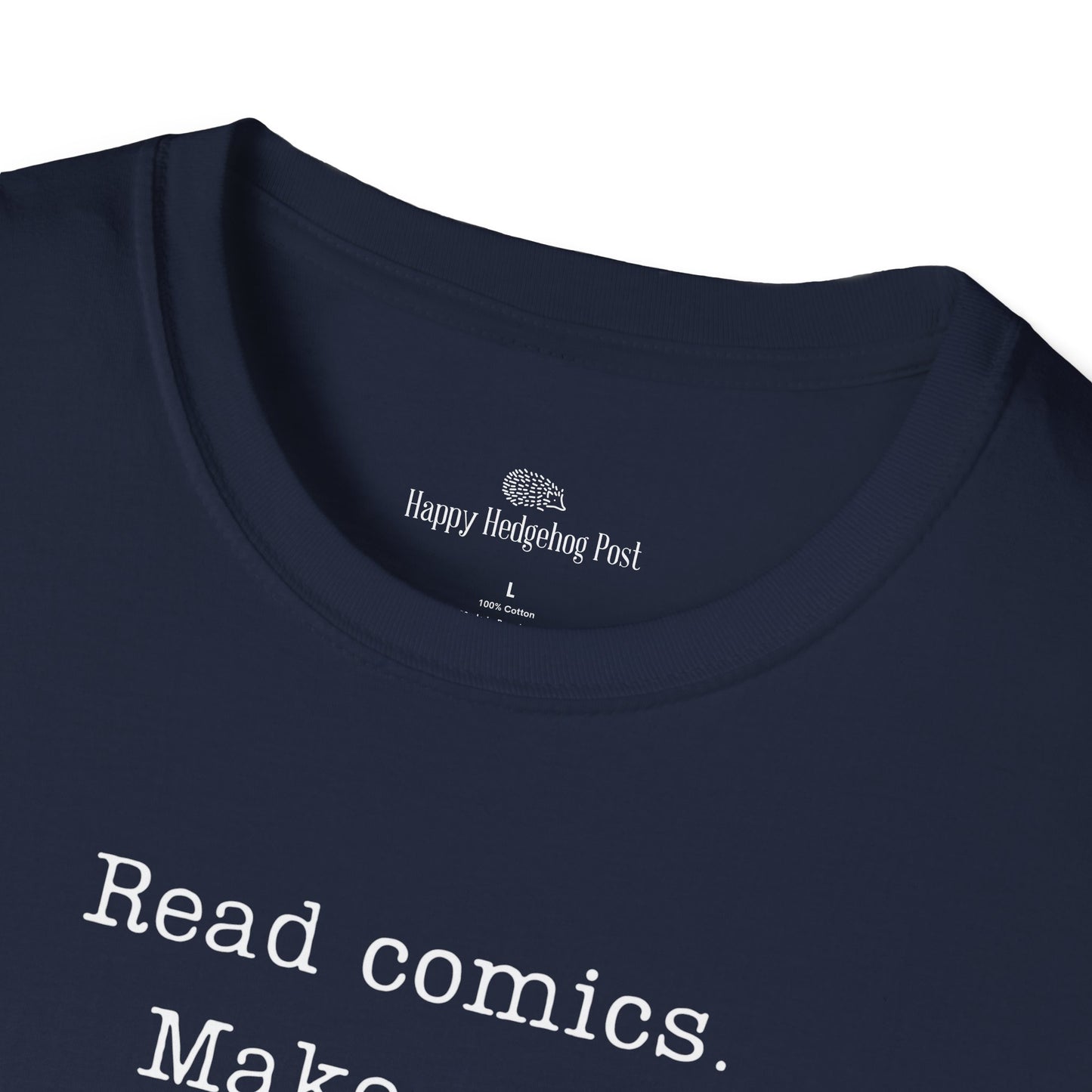 Read Comics Fight Fascism T-Shirt | Anti-Fascist Activist Tee | Comic Book Resistance | ACLU Donation