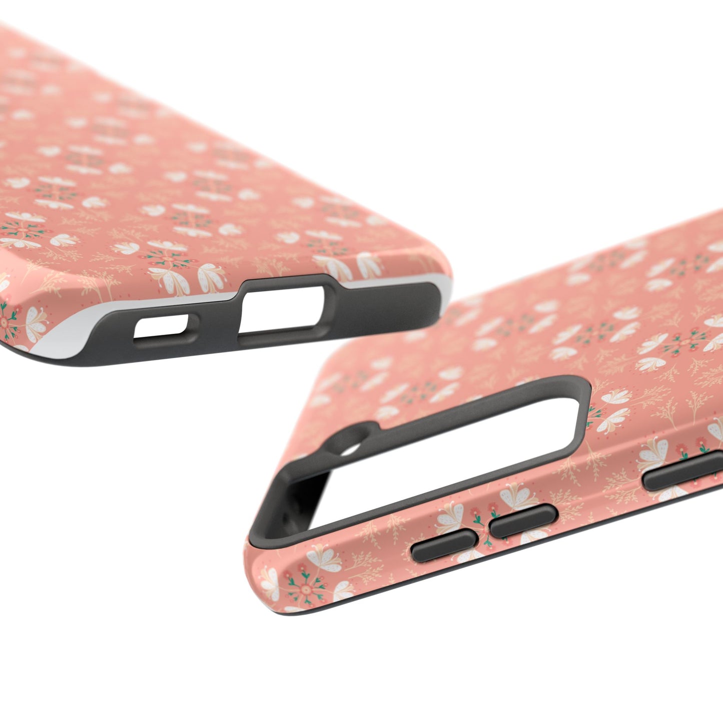 Pink Floral Tough Phone Cases