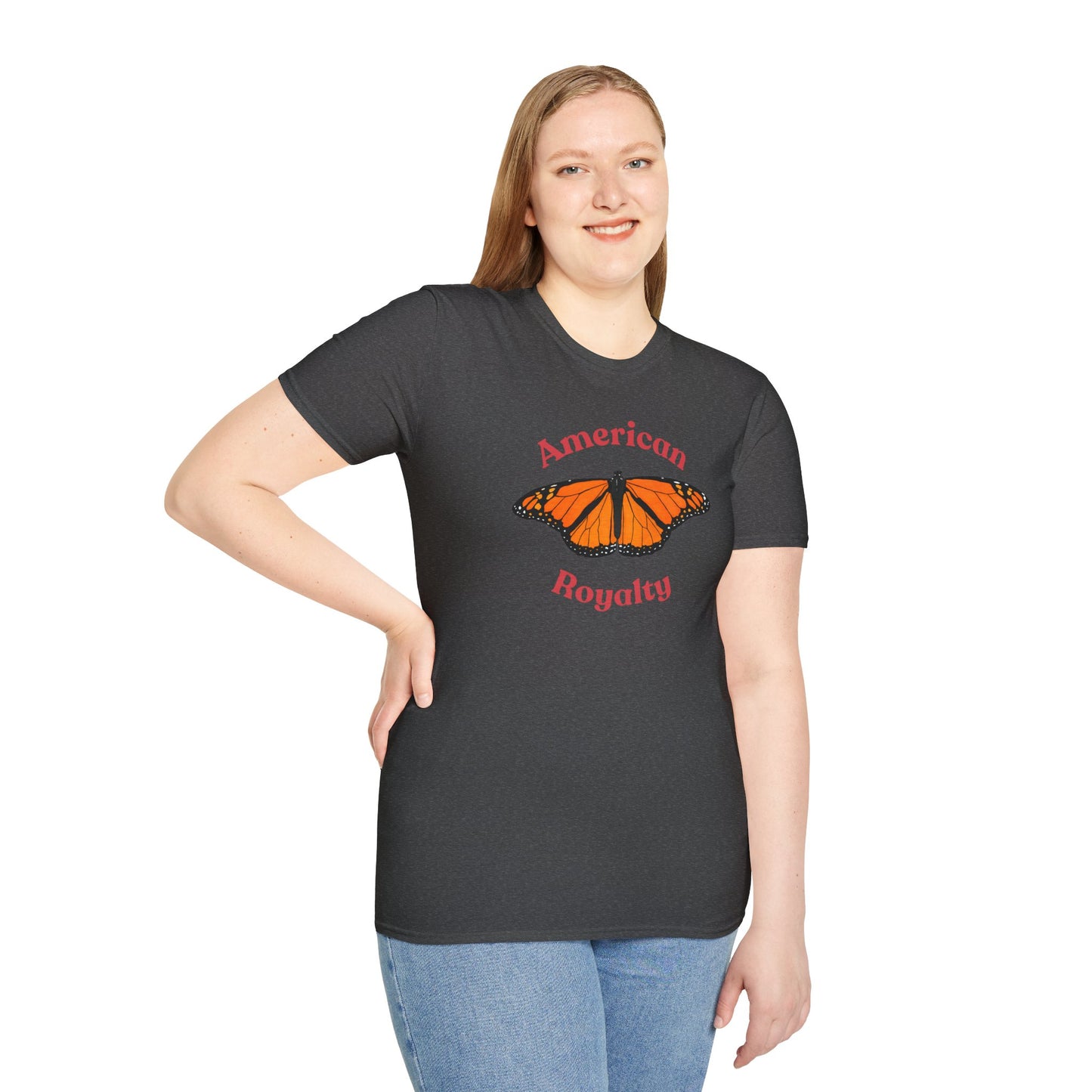 American Royalty Monarch Butterfly T-Shirt | No Kings Protest Tee | ACLU Donation