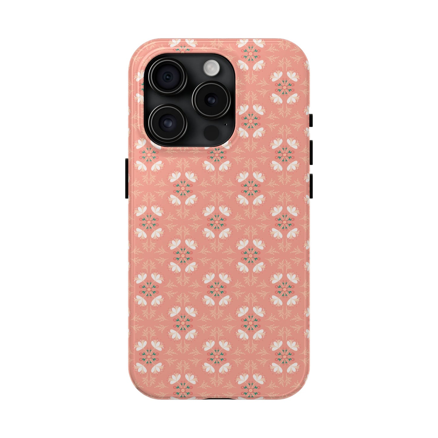 Pink Floral Tough Phone Cases