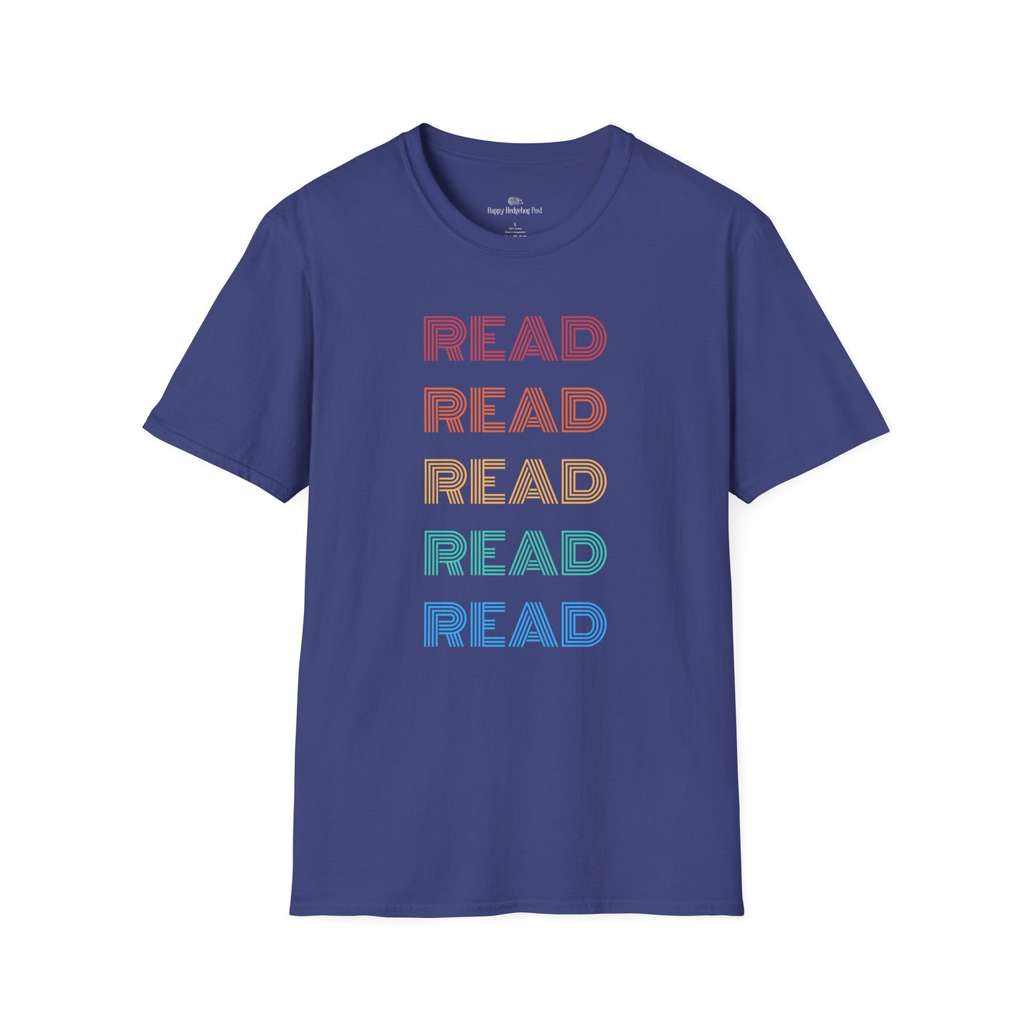 Rainbow READ T-Shirt | Book Lover Gift |  Rainbow Design