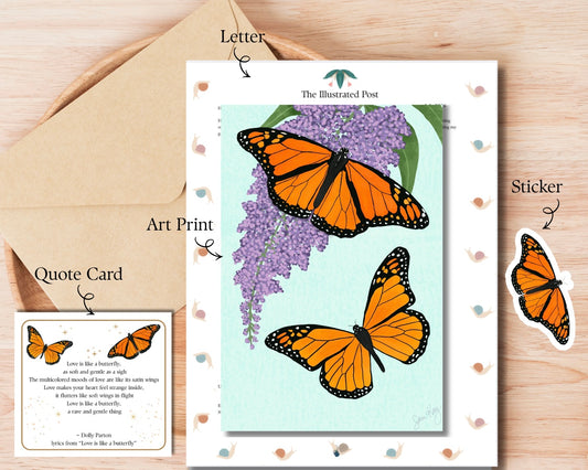 Past Illustrated Post: Monarch Butterflies