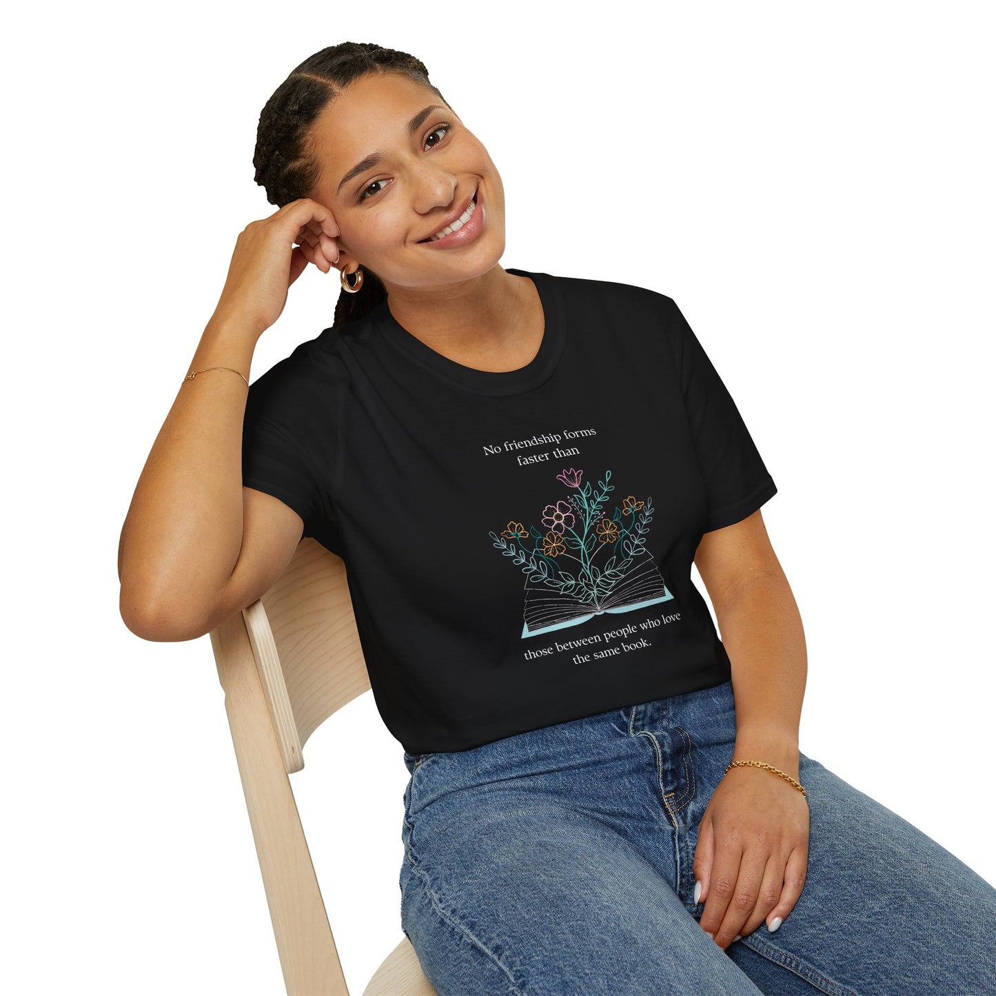 Bonded by Books Tee | Literary Friendship Tee | Gift for Readers