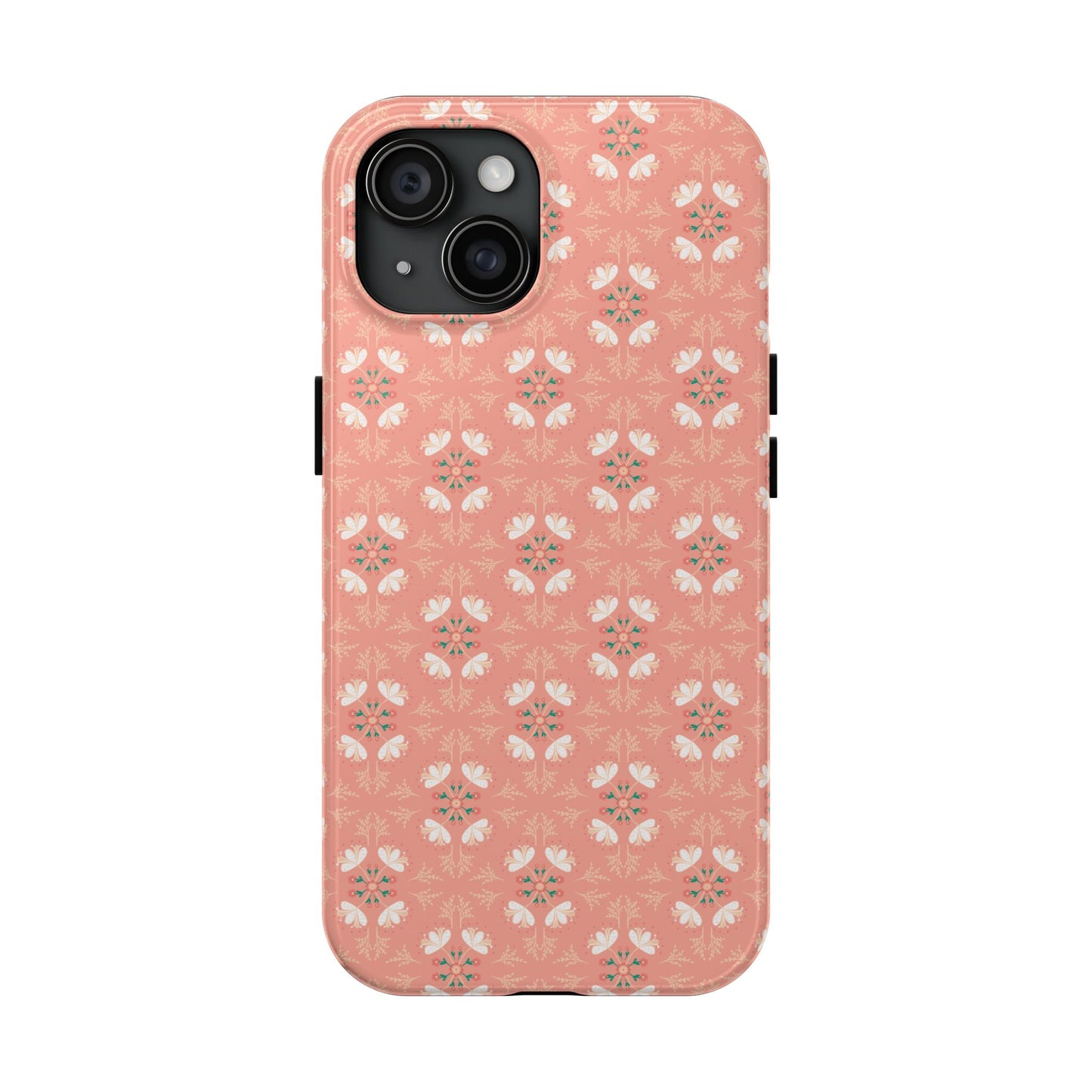 Pink Floral Tough Phone Cases