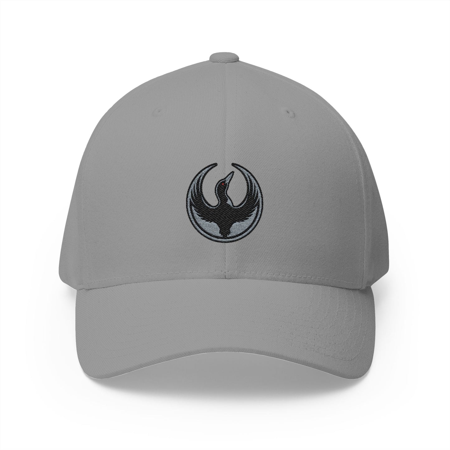 Minnesota Rebel Loon Structured Cap | Embroidered Resistance Symbol Baseball Hat | Fitted Stretch Band | 100% Profits to ACLU MN & Second Harvest Heartland