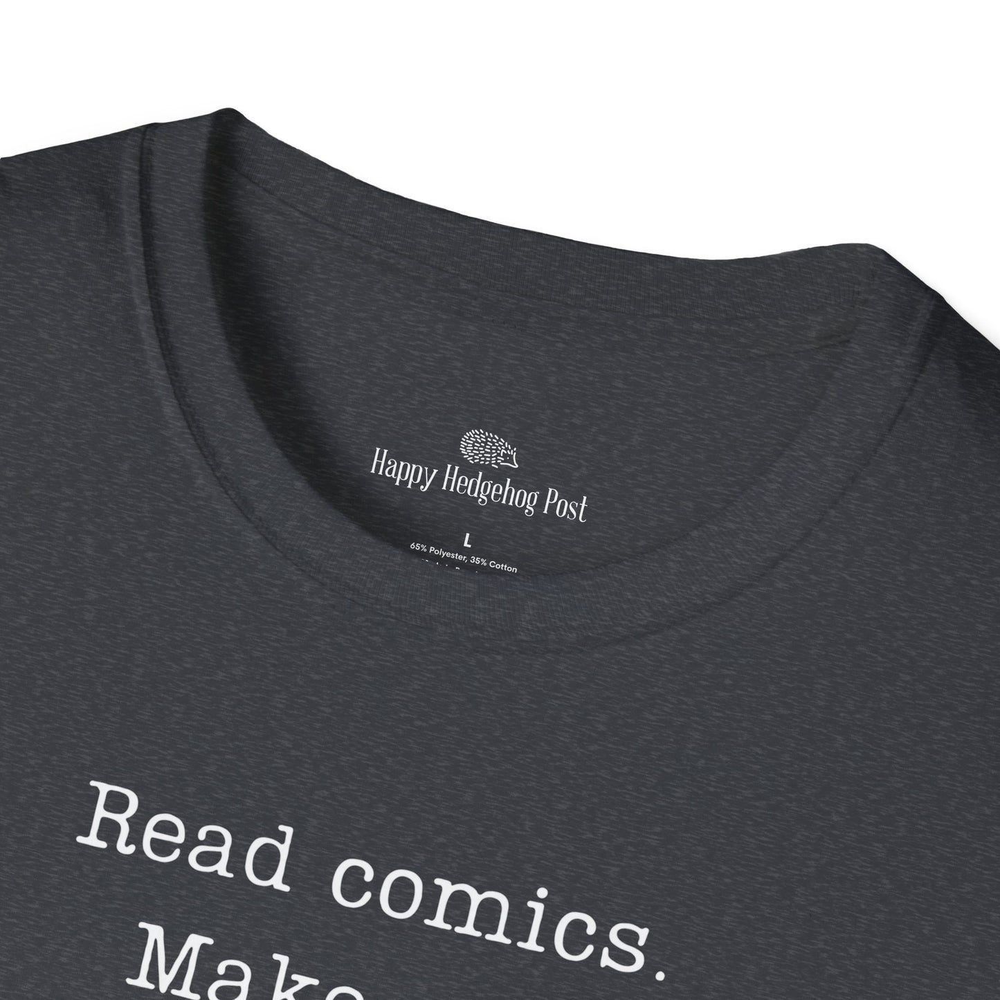 Read Comics Fight Fascism T-Shirt | Anti-Fascist Activist Tee | Comic Book Resistance | ACLU Donation