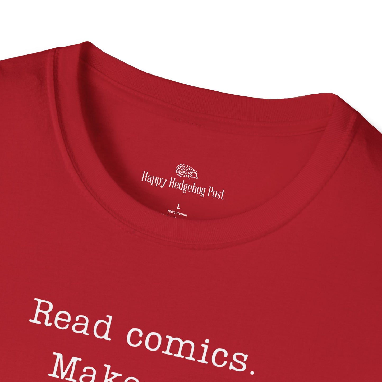 Read Comics Fight Fascism T-Shirt | Anti-Fascist Activist Tee | Comic Book Resistance | ACLU Donation