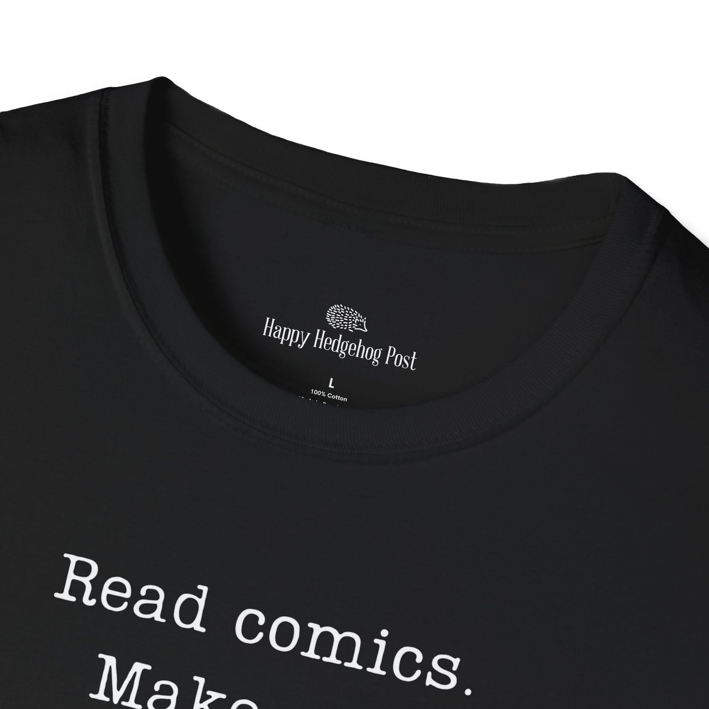 Read Comics Fight Fascism T-Shirt | Anti-Fascist Activist Tee | Comic Book Resistance | ACLU Donation