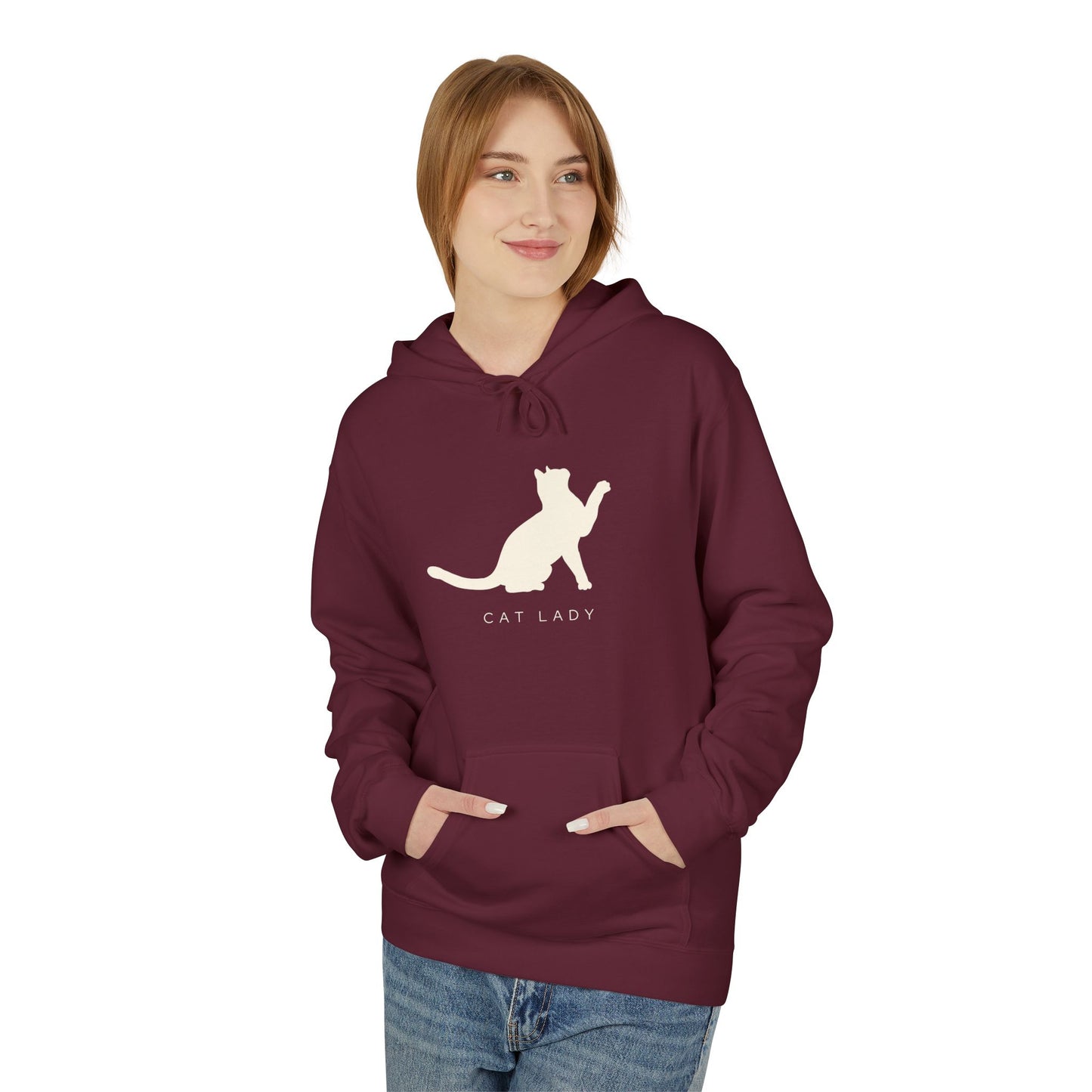 Cat Lady Fleece Hoodie