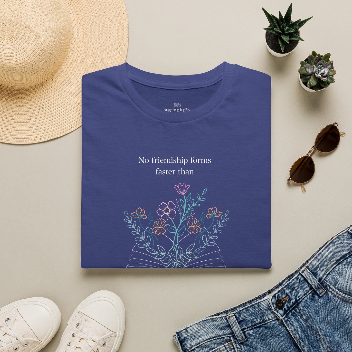 Bonded by Books Tee | Literary Friendship Tee | Gift for Readers