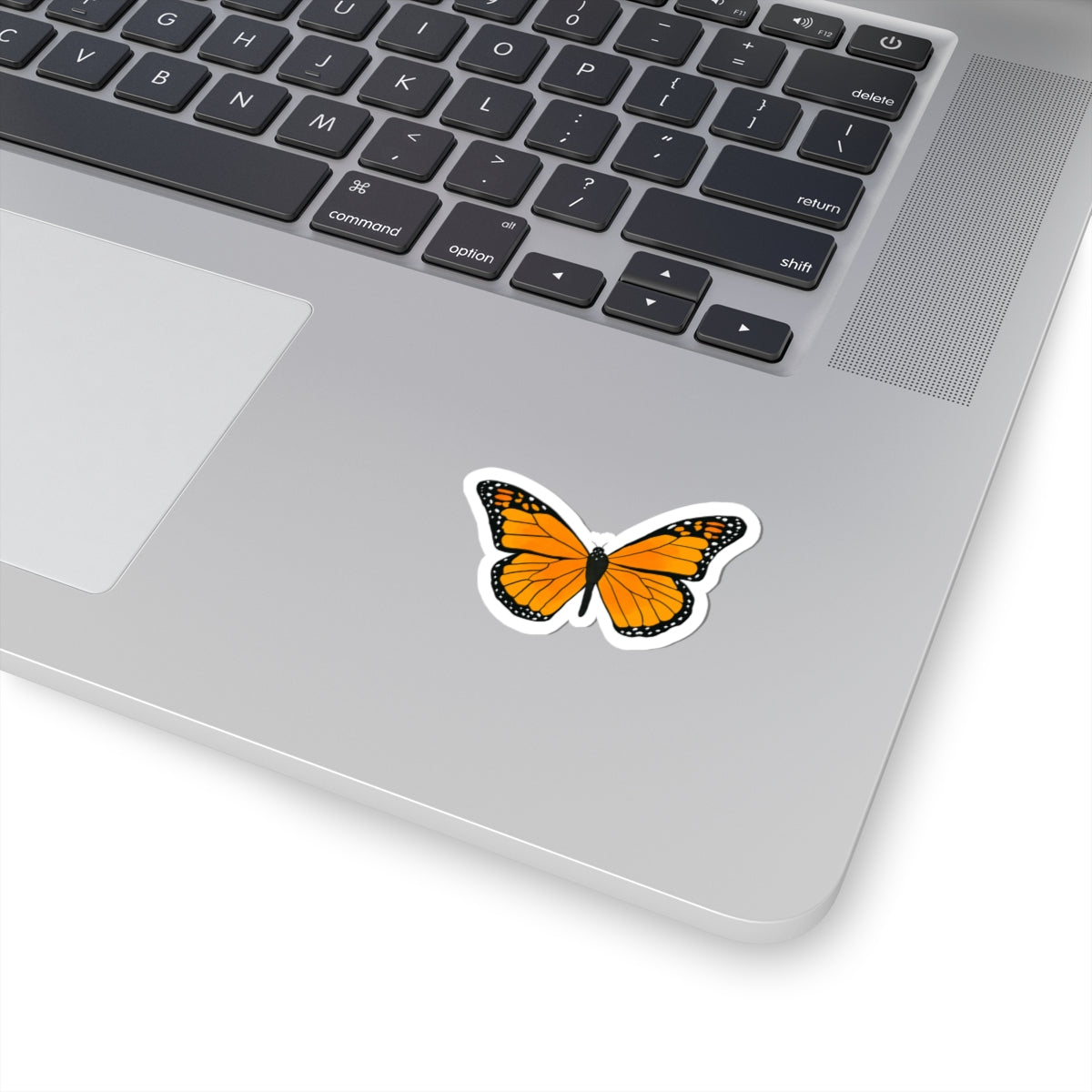 Hand-Drawn Monarch Butterfly Sticker | Vinyl Kiss Cut Decal