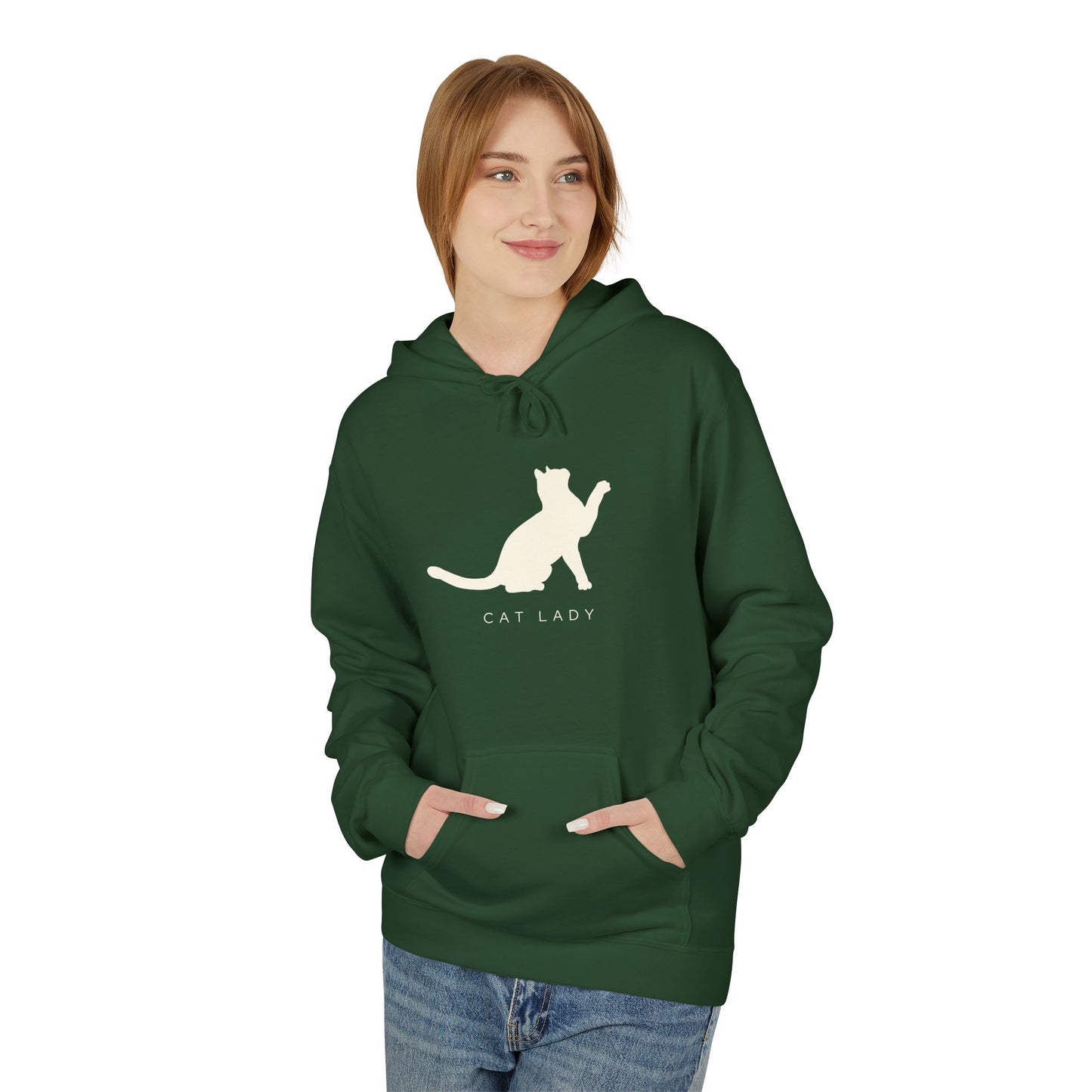 Cat Lady Fleece Hoodie