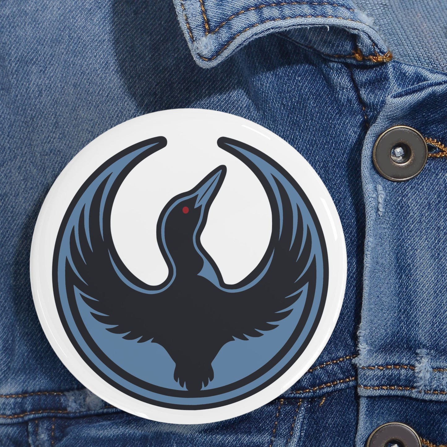 Minnesota Rebel Loon Enamel Pin | Resistance Symbol | Magnetic Backing | 100% Profits to ACLU MN & Second Harvest Heartland