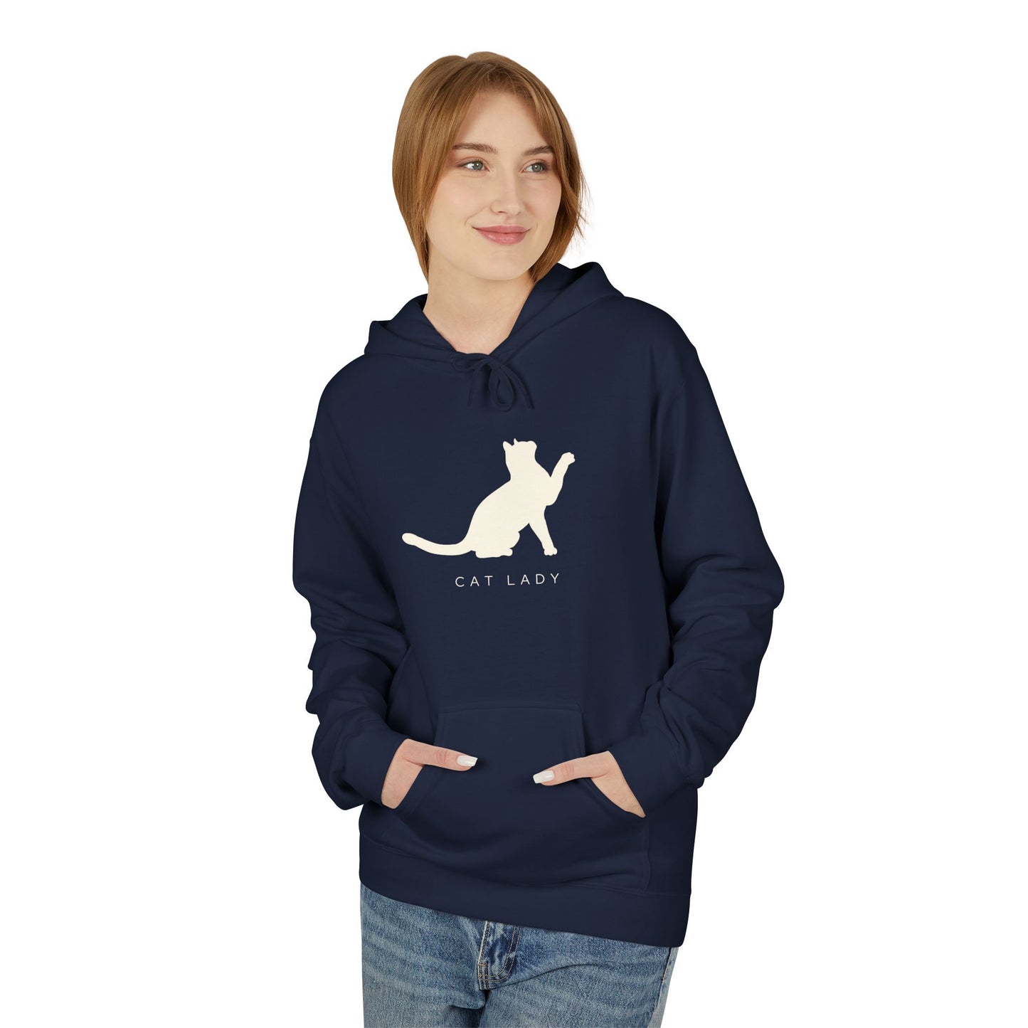 Cat Lady Fleece Hoodie