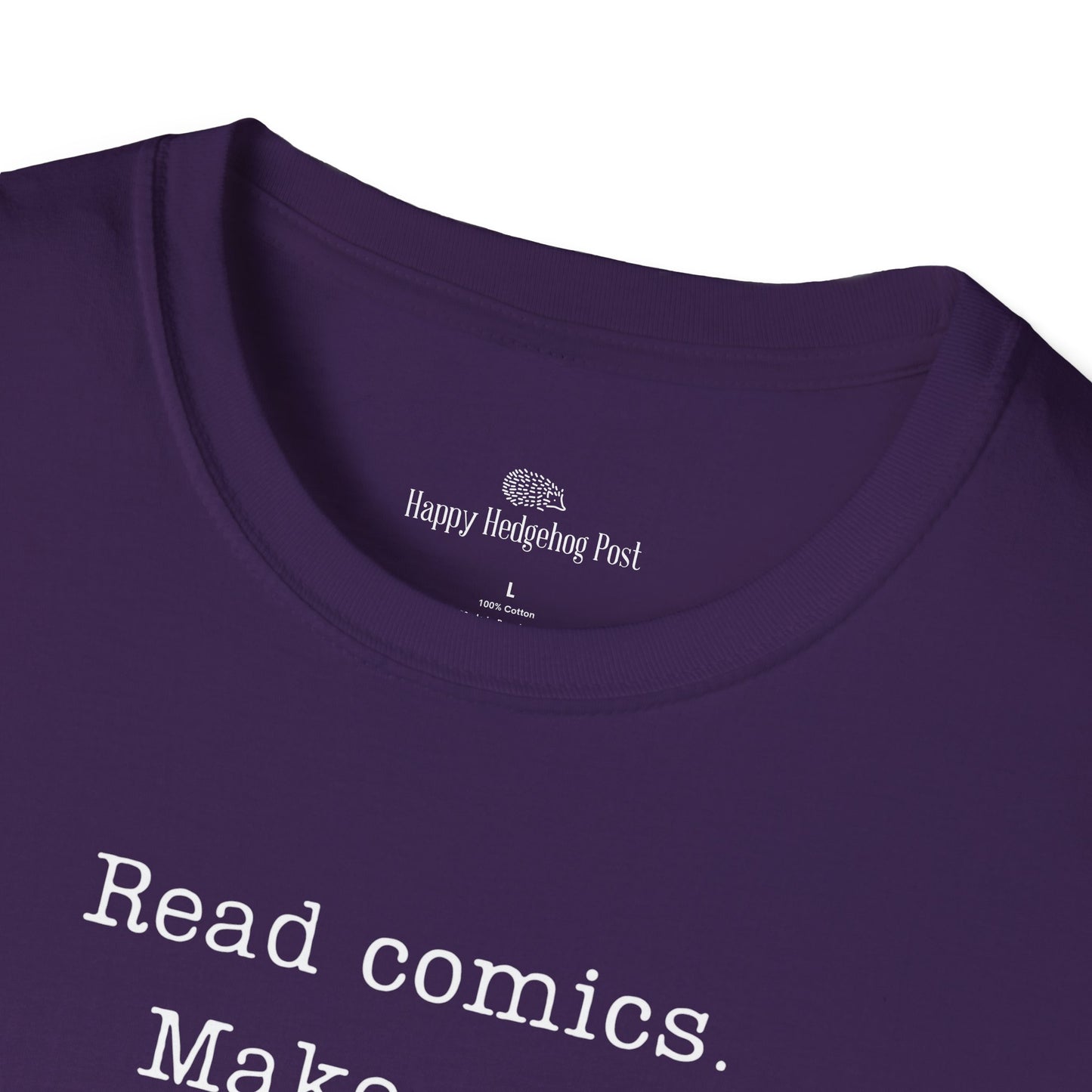 Read Comics Fight Fascism T-Shirt | Anti-Fascist Activist Tee | Comic Book Resistance | ACLU Donation