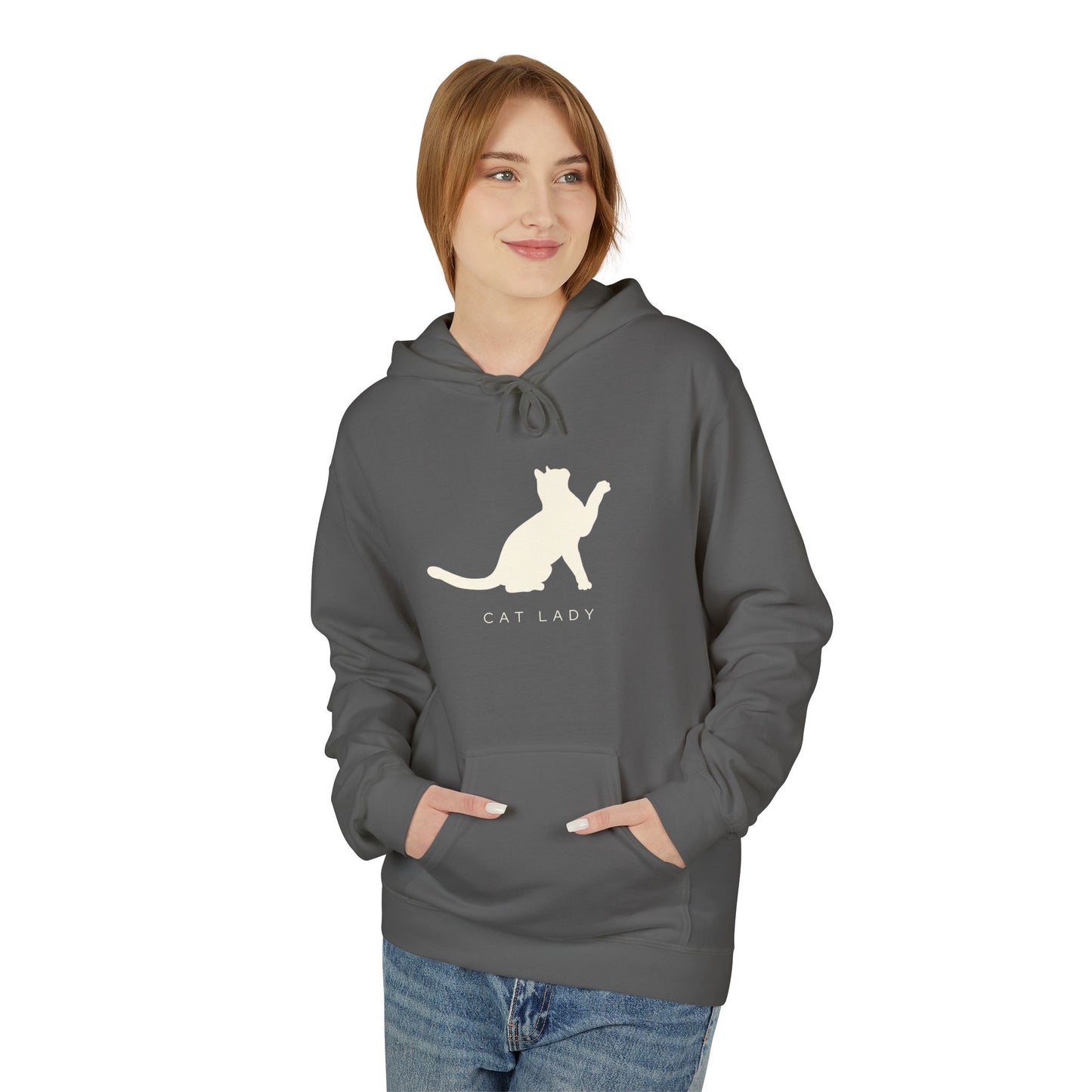 Cat Lady Fleece Hoodie