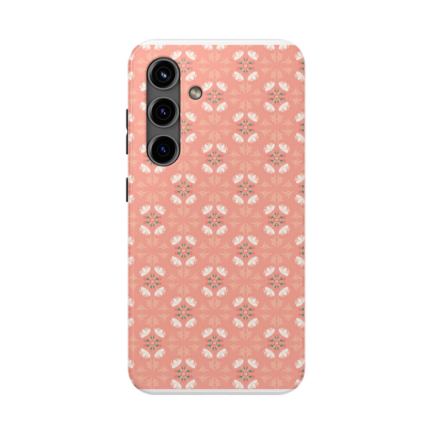 Pink Floral Tough Phone Cases