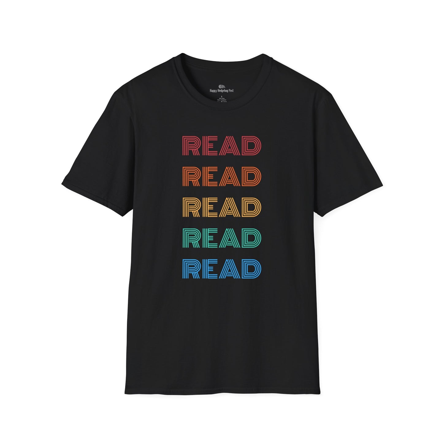 Rainbow READ T-Shirt | Book Lover Gift |  Rainbow Design