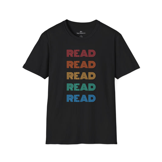 Rainbow READ T-Shirt | Book Lover Gift |  Rainbow Design