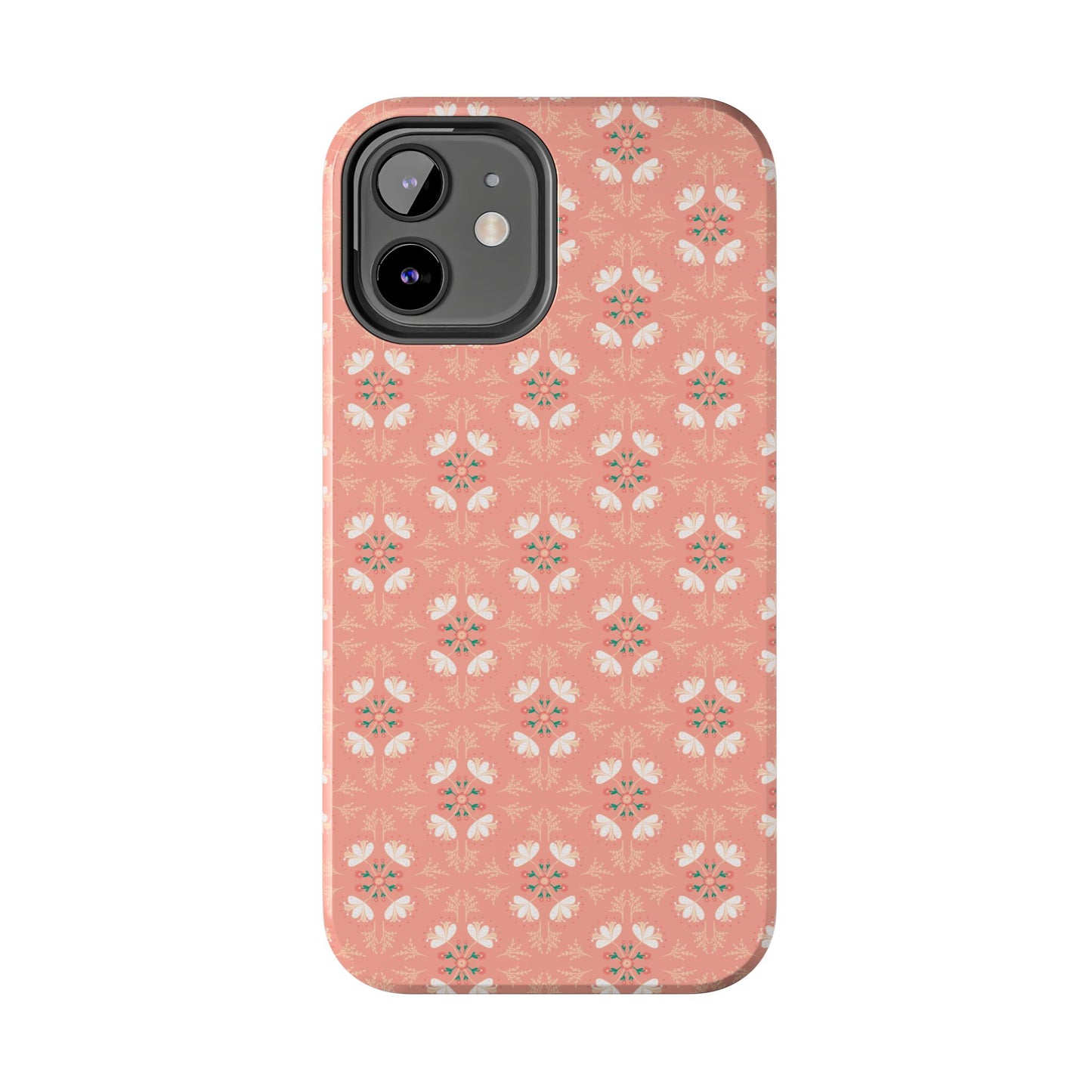 Pink Floral Tough Phone Cases