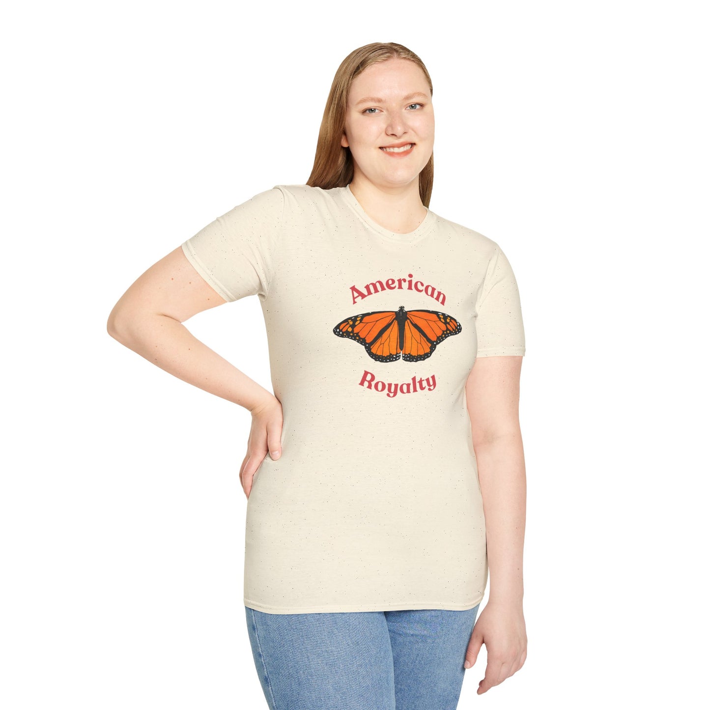 American Royalty Monarch Butterfly T-Shirt | No Kings Protest Tee | ACLU Donation
