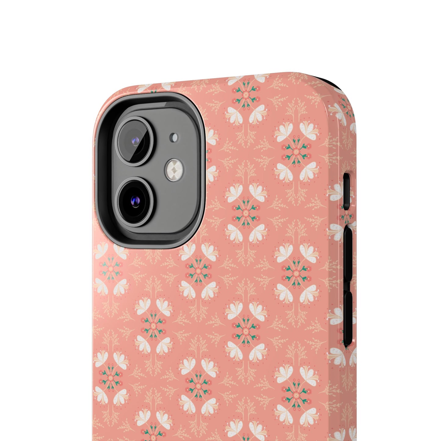 Pink Floral Tough Phone Cases
