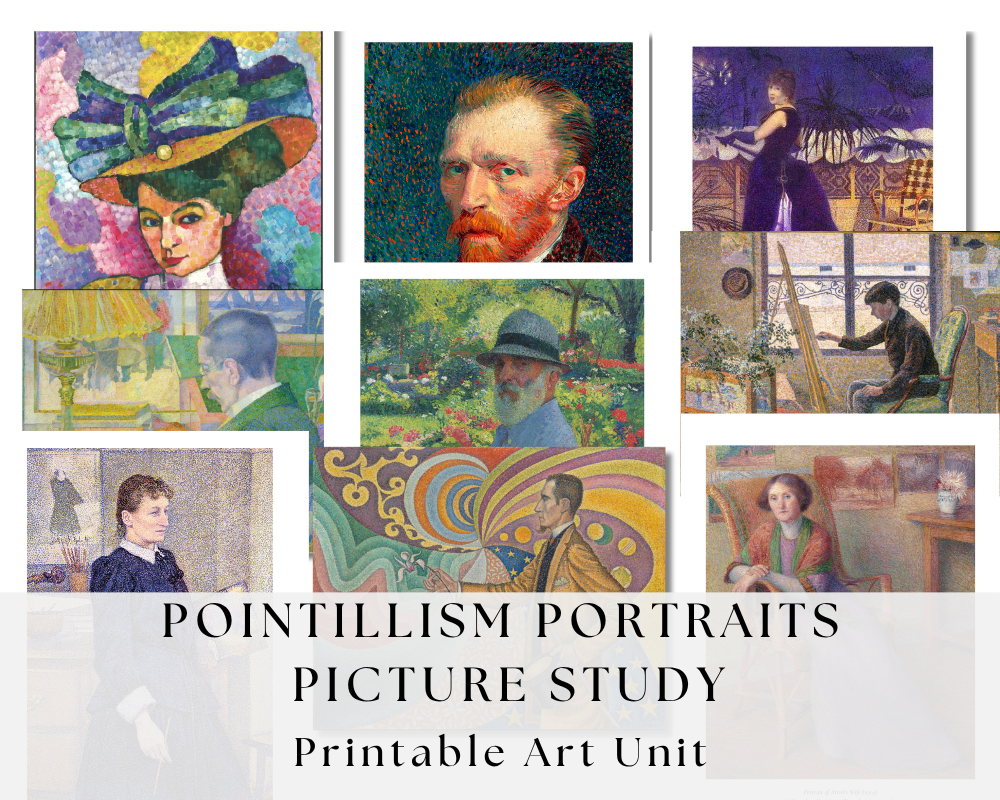 Pointillism Picture Study + Printable Art