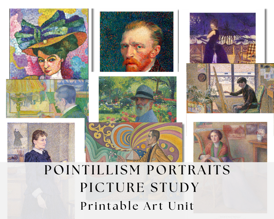 Pointillism Picture Study + Printable Art