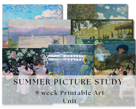 Summer Impressionist Picture Study + Printable Art