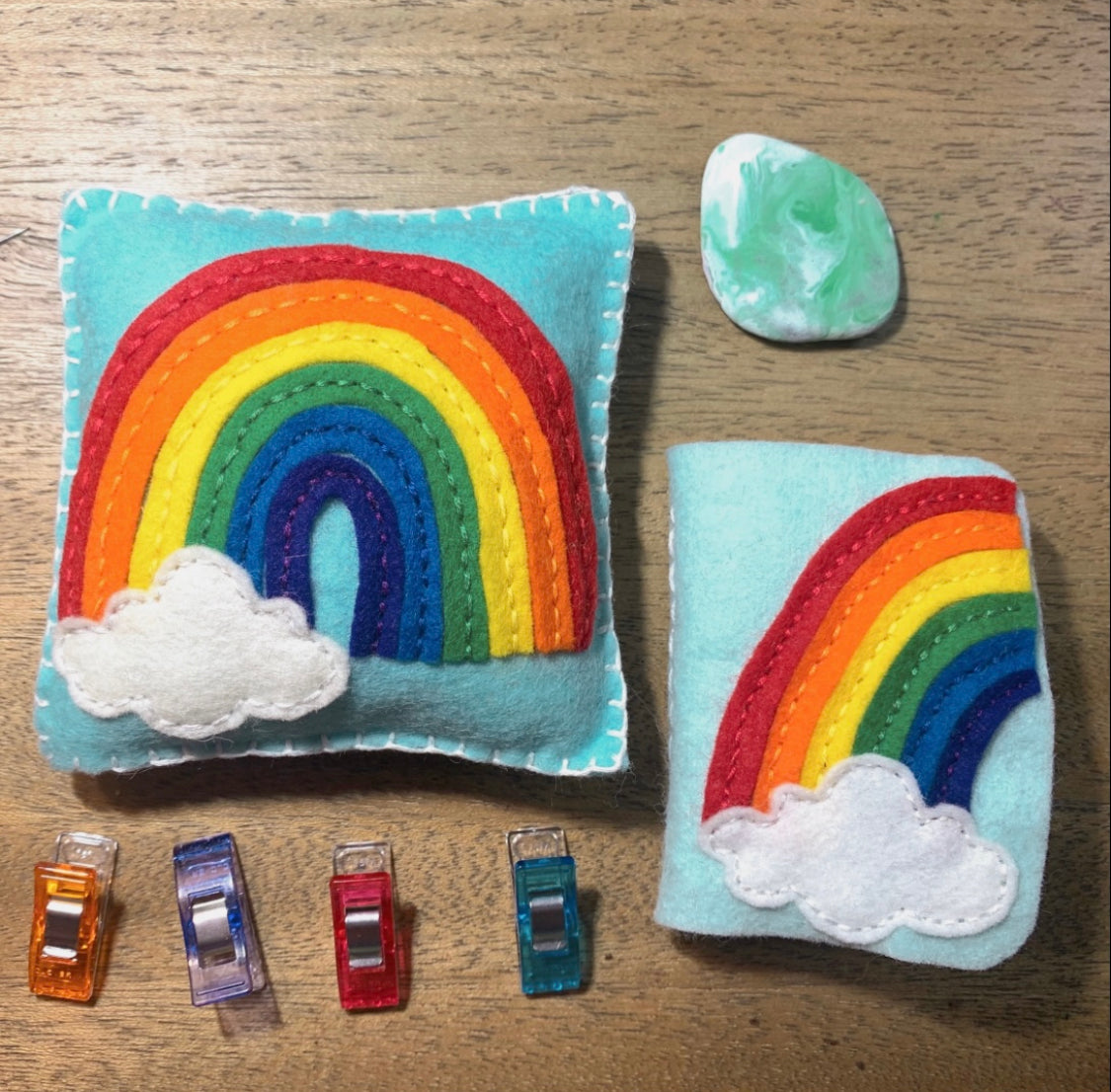 Rainbow Pincushion & Needle Book Virtual Class