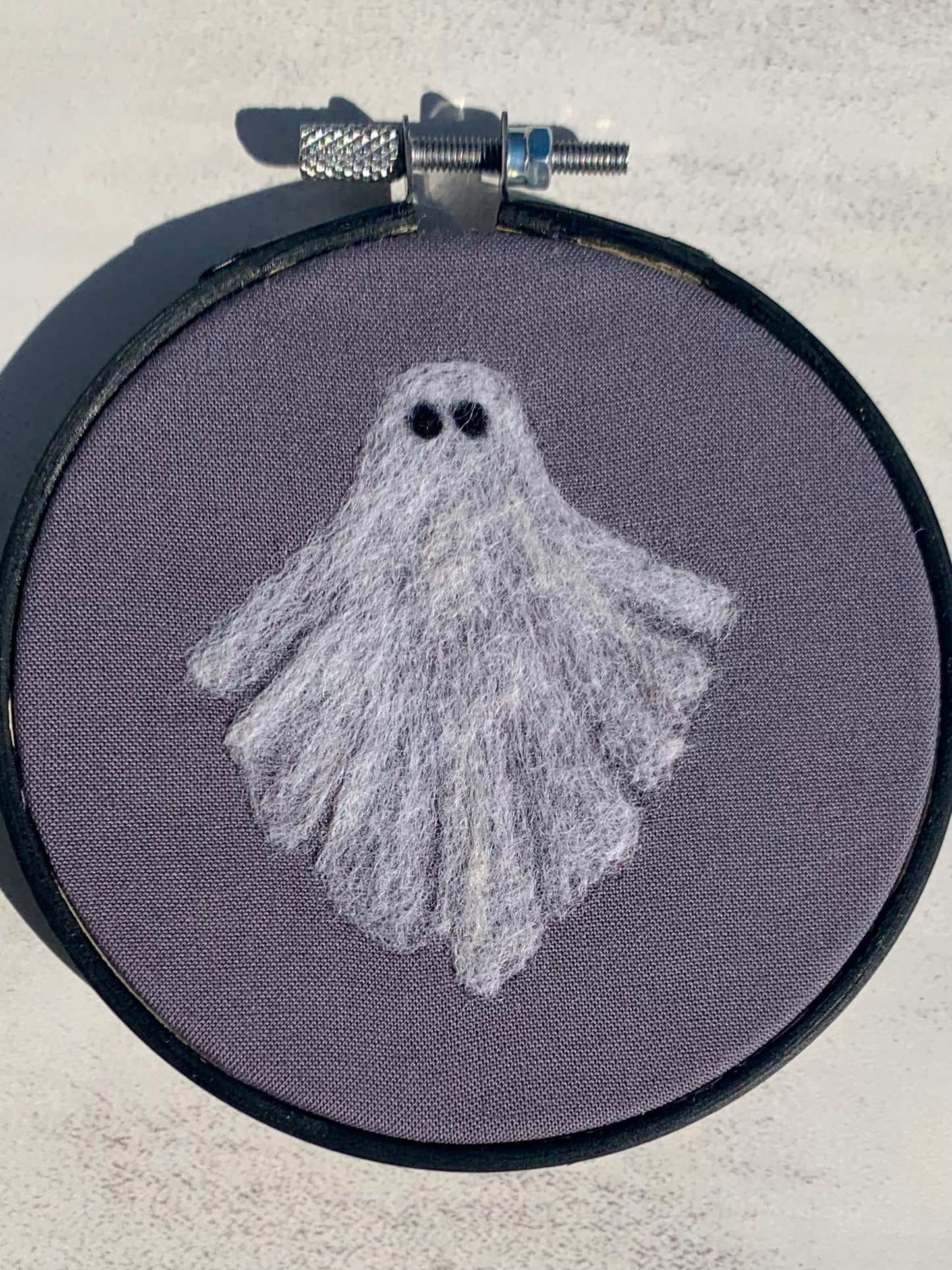 Ghost Felted Wool Painting