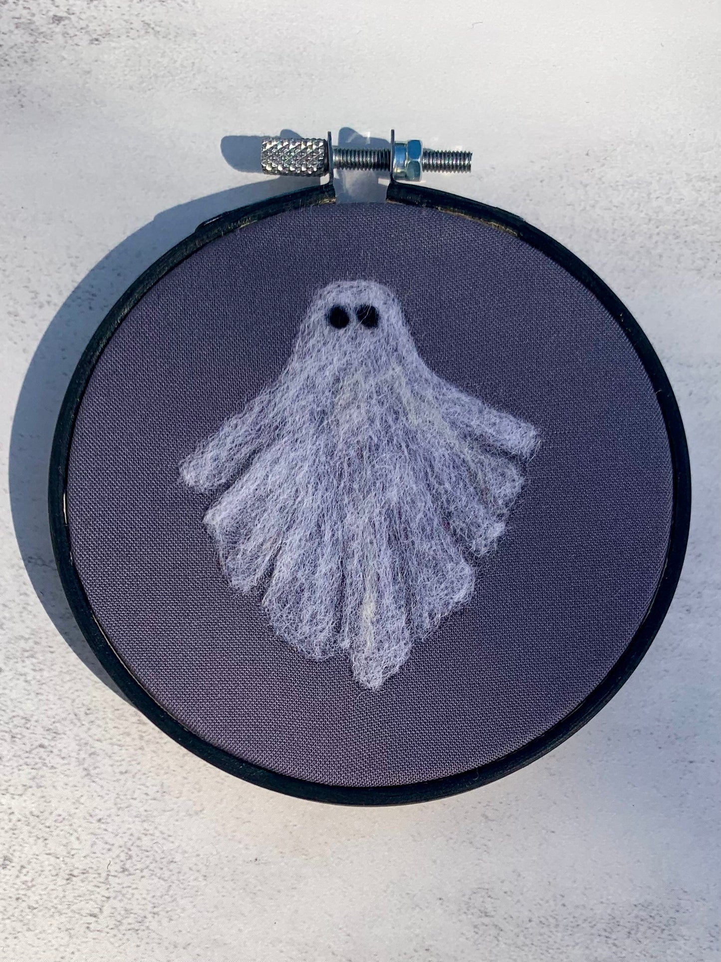 Ghost Felted Wool Painting