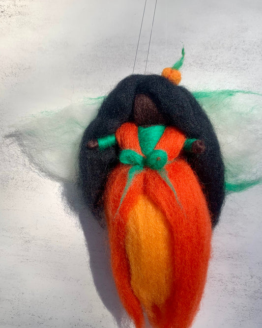 Black Pumpkin Wool Fairy