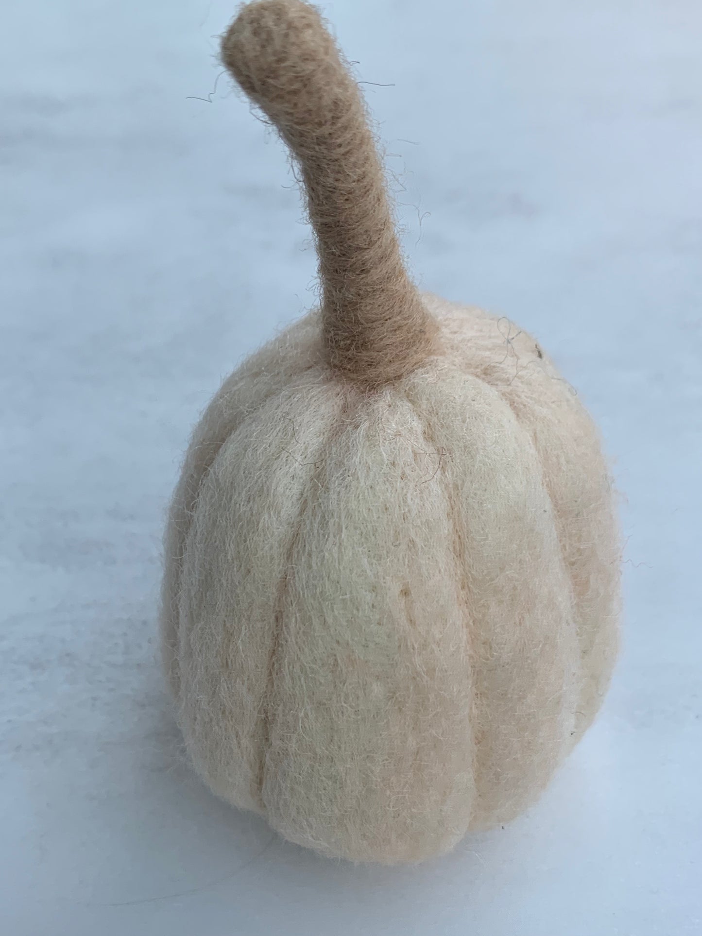 Felted Pale Peach Pumpkin