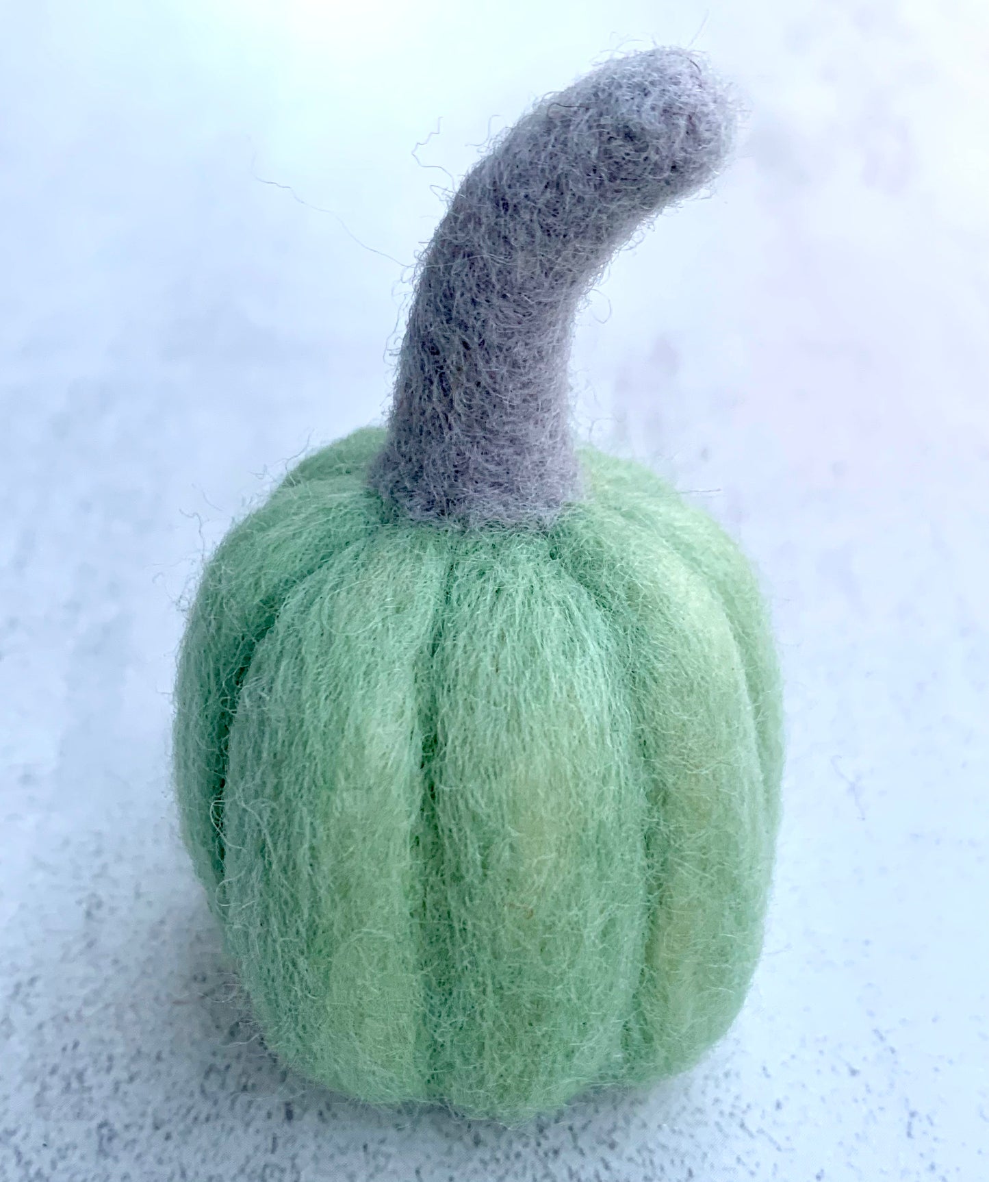 Felted Green Pumpkin