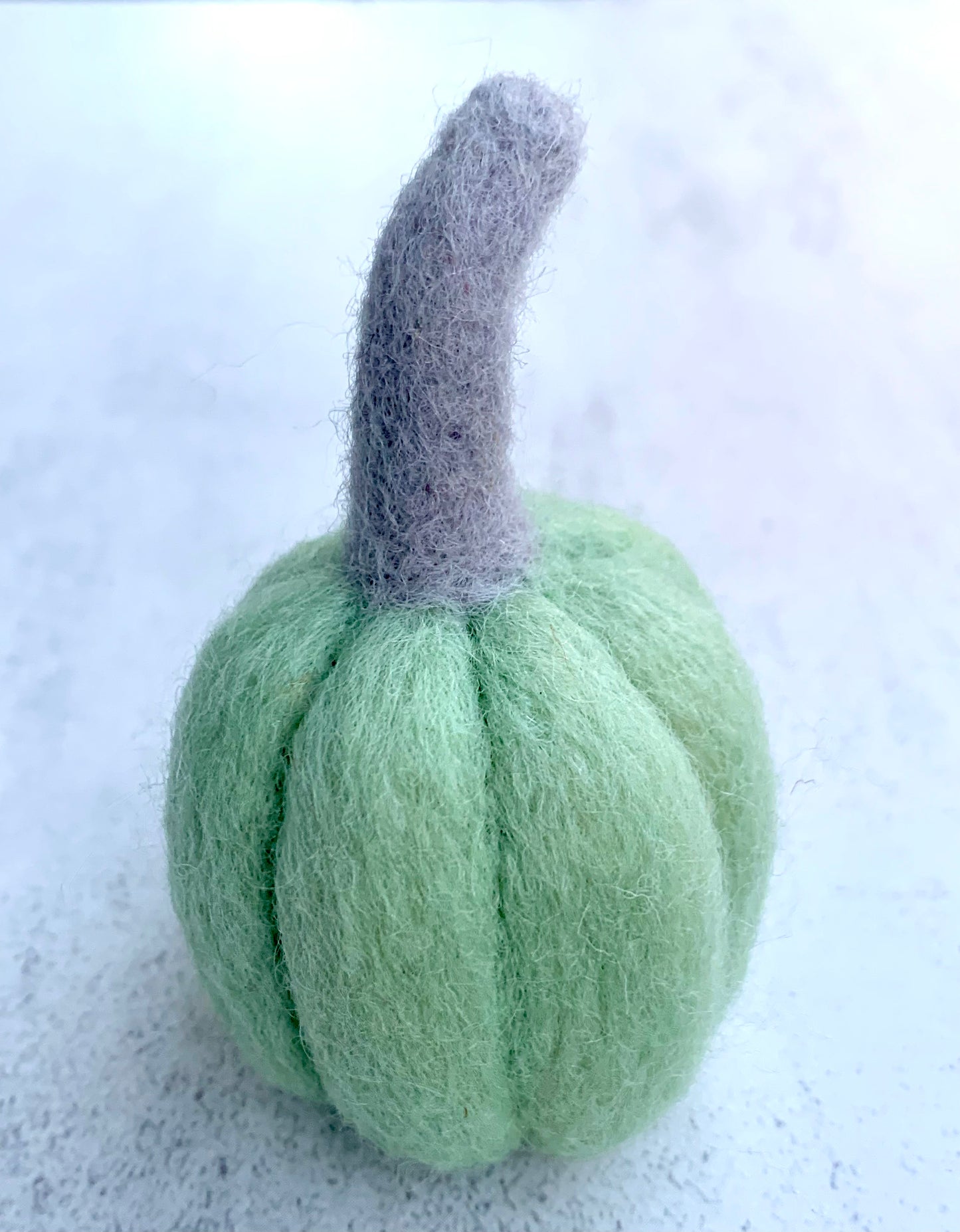 Felted Green Pumpkin