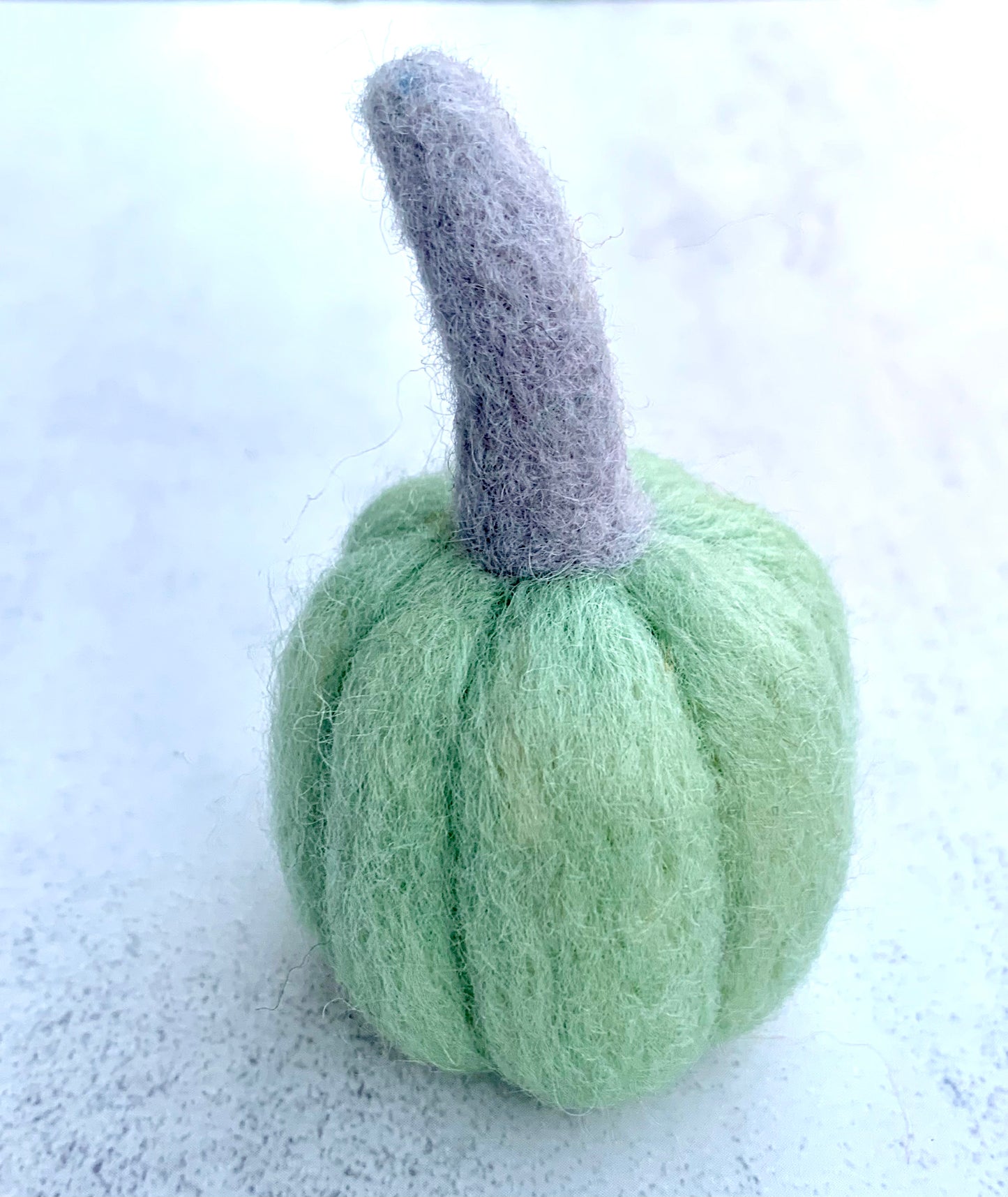 Felted Green Pumpkin
